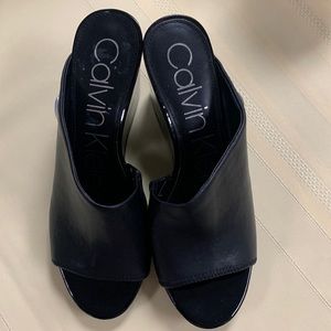 Calvin Klein black Beanka heels